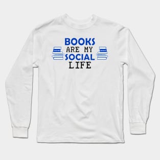 Books Face Mask Long Sleeve T-Shirt